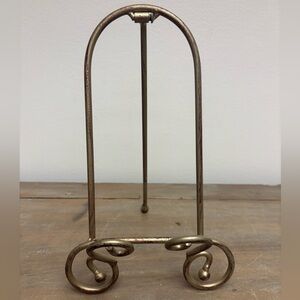 Metal Easel Gold Tone Display Stand